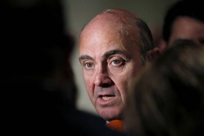El ministro de Economía, Industria y Competitividad, Luis de Guindos