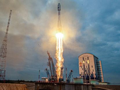 Momento del lanzamiento de 'Luna-25'.