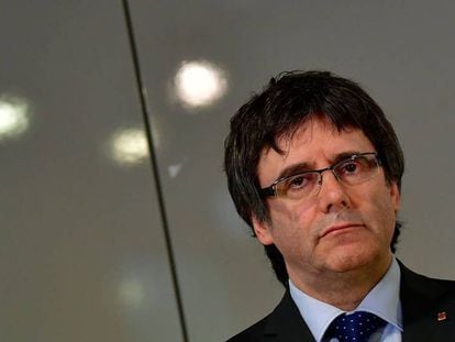 Carles Puigdemont en una rueda de prensa en Berlín el pasado mes de mayo. AFP / Tobias SCHWARZ. Vídeo: Belén Fernández, Paula Casado y Gianlucca Batista