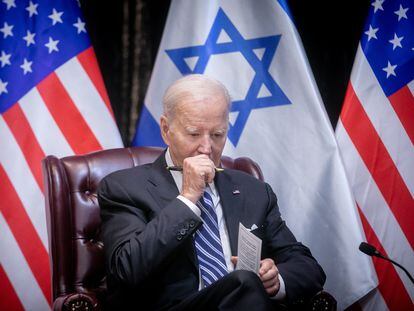 El presidente de EE UU, Joe Biden, durante una reunión con el primer ministro israelí, Benjamin Netanyahu.