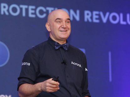 Sergei Beloussov, el empresario de origen ruso creador de la firma de seguridad en internet Acronis, durante la cumbre celebrada en Miami.