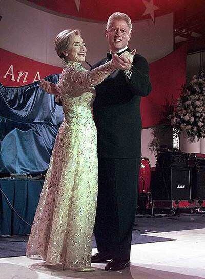Hillary y Bill Clinton (1997) cuando era presidente.