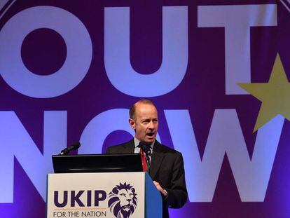 El l&iacute;der de UKIP, Henry Bolton, el pasado septiembre. 