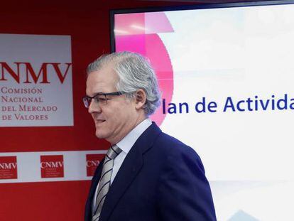 El presidente de la Comisión Nacional del Mercado de Valores, Sebastián Albella.