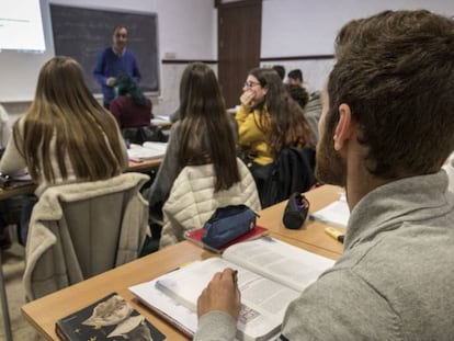 Alumnos de un instituto de la Comunidad Valenciana. 