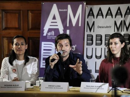 Roxana Alejo, Diego Luna y Paulina Suárez presentan la gira de documentales Ambulante.