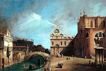 <i>Canal 3,</i> de Canaletto, una de las obras de la pinacoteca Agnelli.