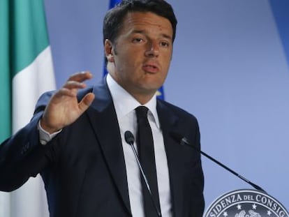 El primer ministro italiano, Matteo Renzi.