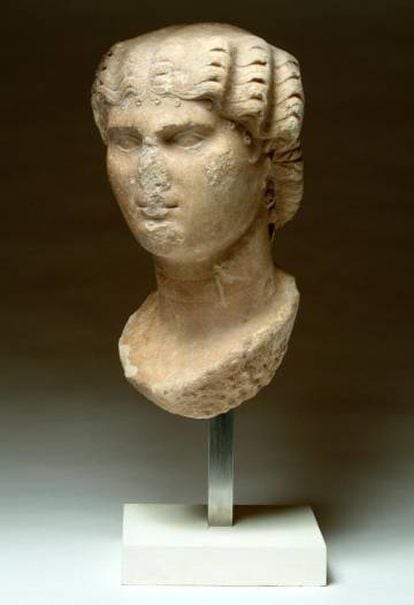 Busto de Agripina, del siglo I d.C.