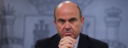 El ministro de Econom&iacute;a y Competitividad, Luis De Guindos.