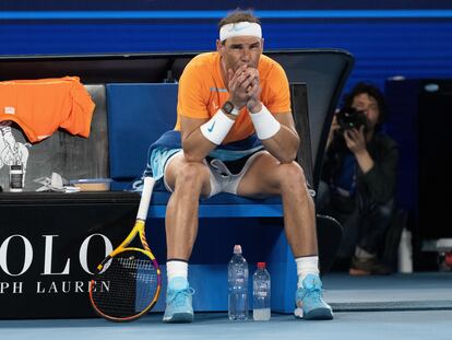 Nadal, durante el partido contra McDonald en Australia el pasado 18 de enero.