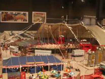 Maqueta de circ del Circusland, a Besalú.