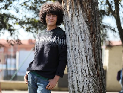 Mario G. Obrero, ganador del premio de ganador del Premio Loewe de Poesía a la Creación Joven 2020, este miércoles en Getafe.