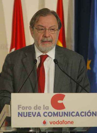 Juan Luis Cebrián, en el Foro de la Nueva Comunicación.