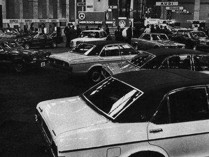 Salón del Automóvil en 1974.