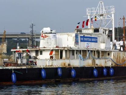 El buque del explorador Jacques Cousteau en una imagen de 2007.