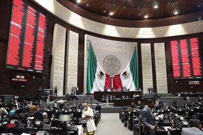 Cámara de Diputados durante una sesión en Ciudad de México.