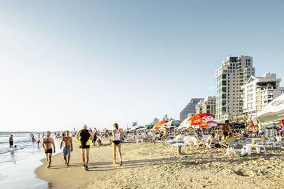La playa de Tel Aviv.