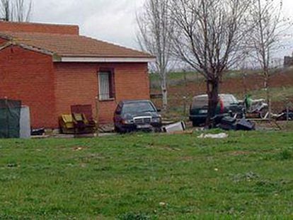 Casa a las afueras de Fresno de Torote donde estuvo secuestrado durante 13 días un ciudadano marroquí.