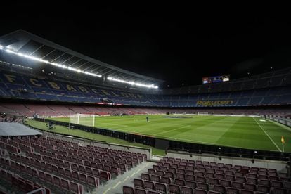 Vista general del Camp Nou antes de un partido ante la Juventus el pasado 13 de diciembre.