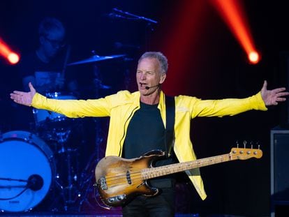 PALAFRUGELL (GIRONA), 08/08/2022.- El músico británico Sting pisa de nuevo el festival de Cap Roig. EFE/David Borrat