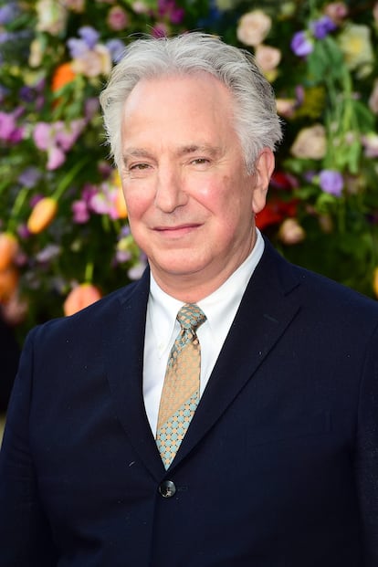 Alan Rickman asiste al estreno de 'Un poco de caos' en Londres, el 13 de abril de 2015.