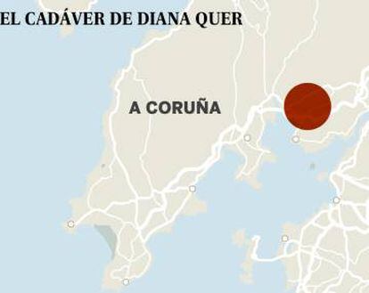 Los lugares relacionados con el asesinato de Diana Quer.
