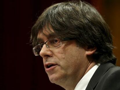 El presidente de la Generalitat de Catalu&ntilde;a, Carles Puigdemont.