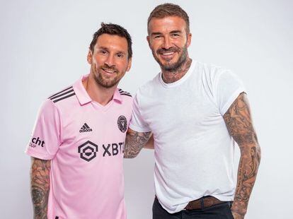 Leo Messi y David Beckham, en una imagen publicada por el Inter Miami CF.