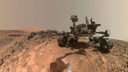 Curiosity, el robot de la NASA que recorre Marte. 