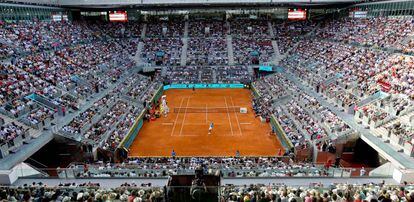 La Caja M&aacute;gica, durante un partido del Mutua Madrid Open de tenis de 2015.