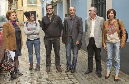 Los representantes de la Plataforma Andaluza por la Enseñanza Pública.