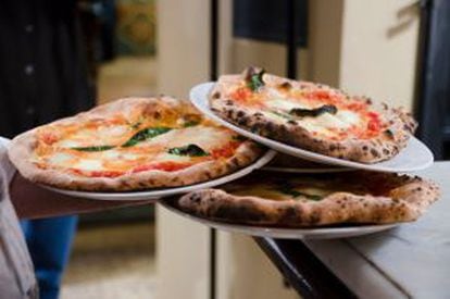 En la diminuta pizzería de la Osteria del Caffè Italiano, en Florencia, solo elaboran tres variedades: margarita, napolitana y marinara.