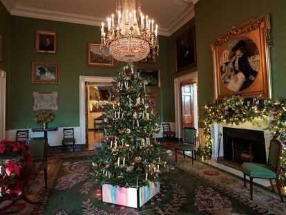 Decoraciones navideñas de la Casa Blanca.