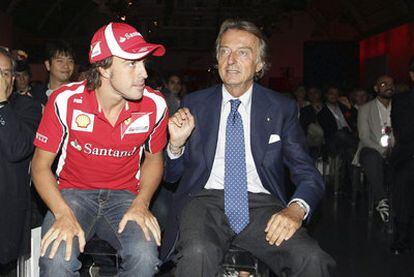 Alonso junto a Montezemolo, en una imagen de archivo.