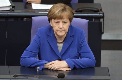 Merkel, este viernes en el Bundestag
