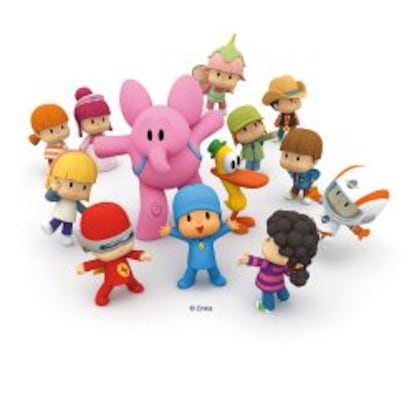 Personajes de la serie Pocoyó, de Zinkia.