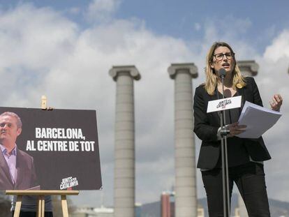 Elsa Artadi, en la campaña electoral.