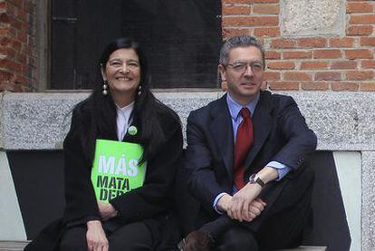 Alicia Moreno y Alberto Ruiz-Gallardón.