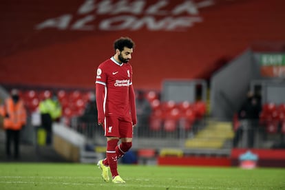 Mo Salah, durante el partido contra el Burnley.