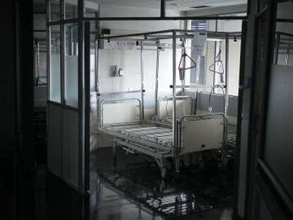 Una planta de traumatologia de Vall d'Hebron tancada el 2014.