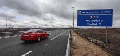 Autopista Radial-5, en Madrid.