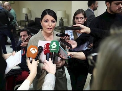 La secretaria general del grupo parlamentario Vox, Macarena Olona, en una imagen de archivo.