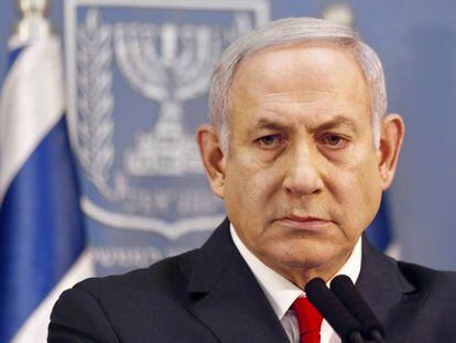El primer ministro israelí, Banjamin Netanyahu, en Tel Aviv (Israel), el pasado 18 de noviembre.   