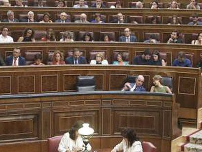 Pleno de Investidura en el Congreso de los Diputados, este martes.