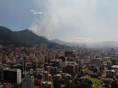 Vista de la ciudad de Bogotá, Colombia.