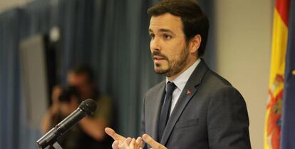 El ministro de Consumo, Alberto Garzón.