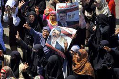 Protestas en Egipto de los seguidores del depuesto presidente Mohamed Mursi.