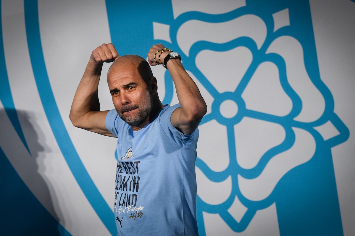 Guardiola se fue por primera vez con la Premier entre la plantilla del Manchester City | deportados Guardiola se fue por primera vez con la Premier entre la plantilla del Manchester City | deportados