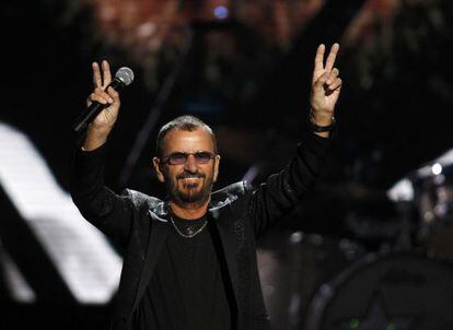 Ringo Starr, durante una actuación en Cleveland, Ohio, el pasado 18 de abril.